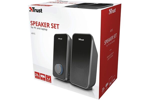 Trust Arys 2.0 Speaker Set Schwarz