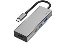 Hama USB-C-Multiport 4 Ports (grau)