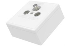 Hama Skitu Universelle Antennendose 4in1. (weiss)