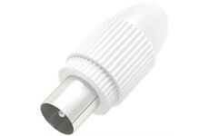 Hama Koax Antennen-Stecker klemmbar (weiss)