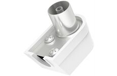 Hama Koax Antennen-Stecker gewinkelt (weiss)
