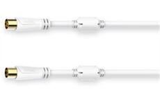 Hama Antennen-Kabel 100 dB (0,75m). (weiss)