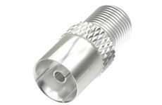 Hama F-Kupplung>Koax-Kupplung (silber)