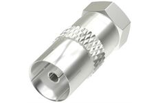 Hama F-Stecker>Koax-Kupplung (silber)