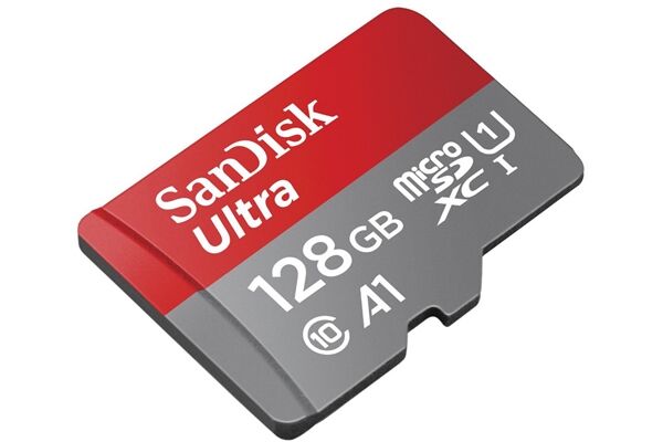 Sandisk microSDXC Ultra (128GB).