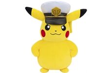 JAZWARES Captain Pikachu Plüsch (20cm)