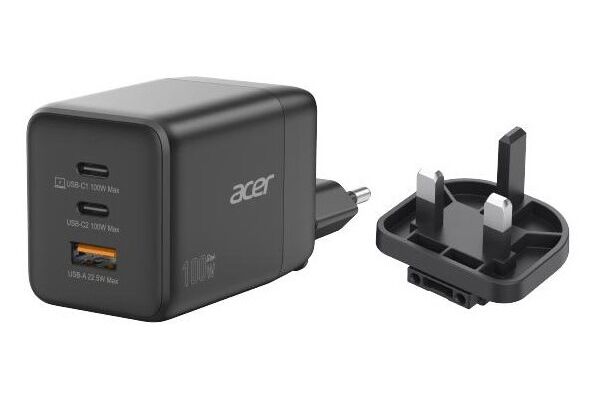 Acer USB/Dual USB-C GaN Charger (100W)