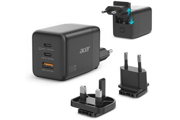 Acer USB/Dual USB-C GaN Charger (100W)