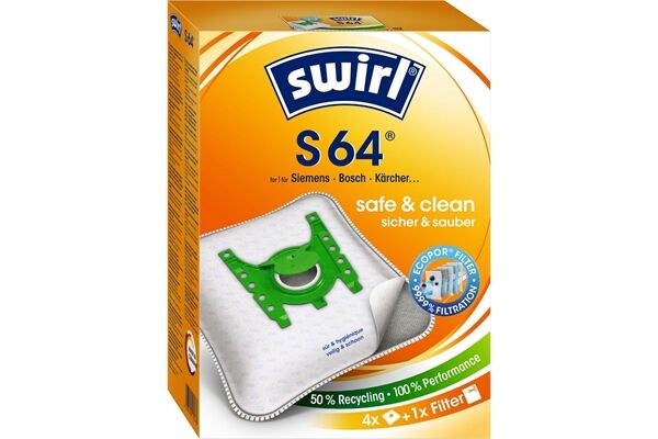 Swirl S 64/S66 MicroPor Staubsaugerbeutel