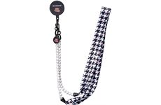 case&me Emily Perlentuchkette Pied de Poule (schwarz)