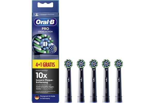 Oral-B Pro CrossAction Schwarz (4er+1)