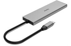 Hama USB-C-Hub  4 Ports (grau)