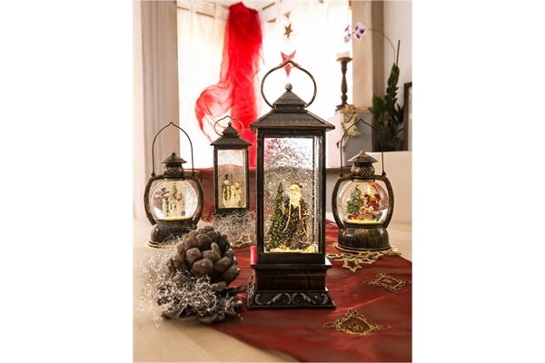 Konstsmide LED Kugellaterne Schneemannfamilie, w