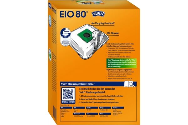 Swirl EIO 80 MP Plus AirSpace Staubsaugerbeute
