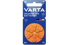 Varta V13 Hörgerätebatterie 6er Blister (schwarz)