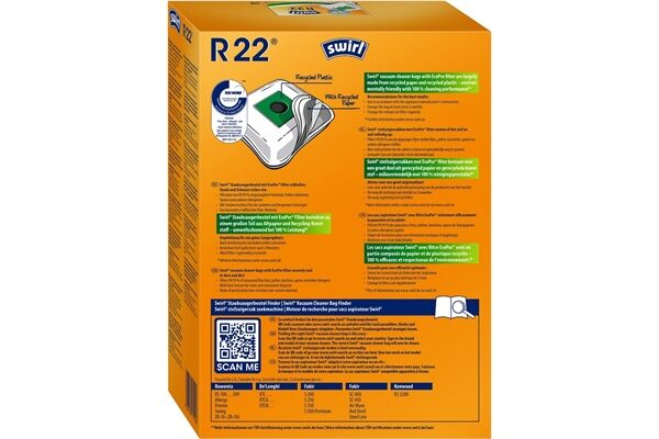 Swirl R 22 MP Plus AirSpace Staubsaugerbeutel