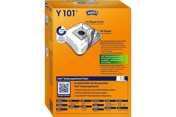 Swirl Y 101 MP Plus AirSpace Staubsaugerbeutel