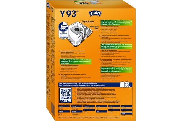 Swirl Y 93 MP Plus AirSpace Staubsaugerbeutel