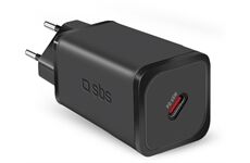SBS USB-C GaN Mini-Wandladegerät (65W) (schwarz)