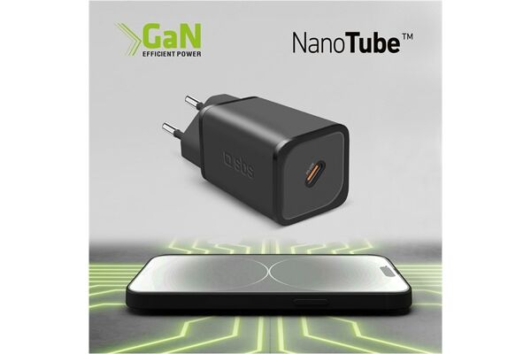 SBS USB-C GaN Mini-Wandladegerät (65W)