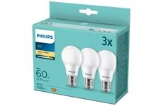 Philips LED 60W A60 E27 WW FR ND 3PF 3er (schwarz)