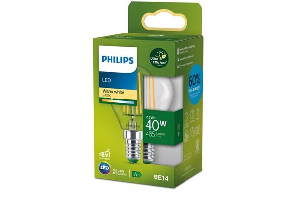 Philips LED CLA 40W P45 E14 CL UE SRT4