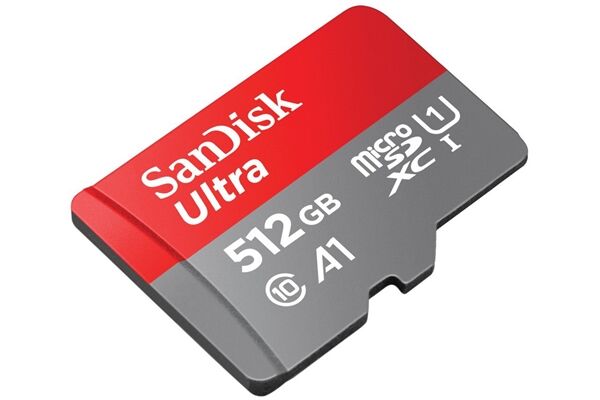 Sandisk microSDXC Ultra (512GB).