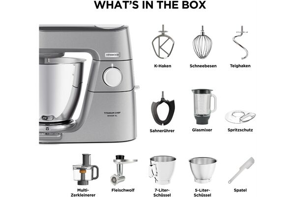 Kenwood Elektro KVL85.594SI Titanium Chef Baker XL B-Ware
