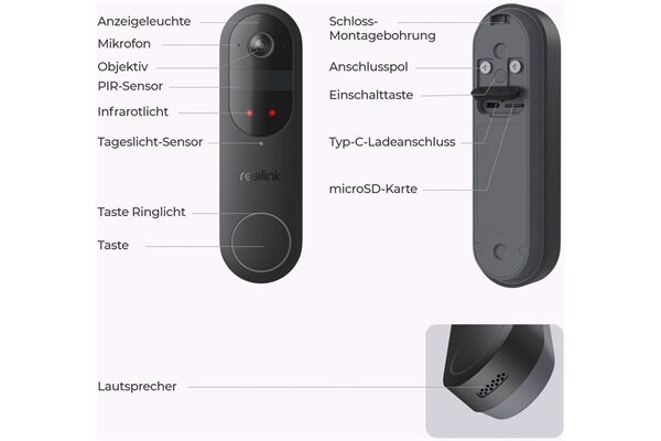 Reolink D340B Video-Türklingel-Set