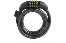 Hama Fahrrad-Zahlenspiralschloss (120cm) (schwarz)