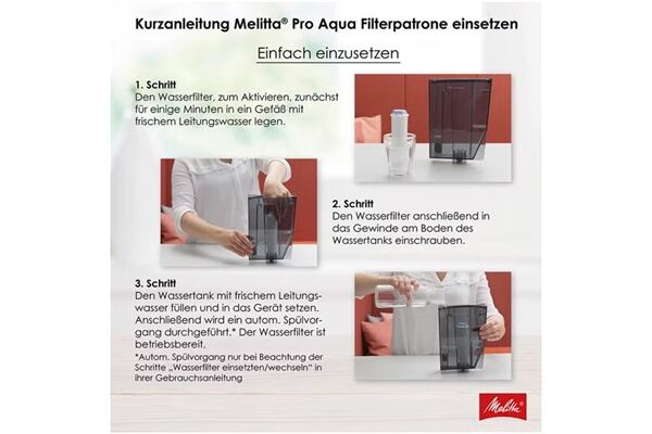 Melitta Pro Aqua Wasserfilter Weiss
