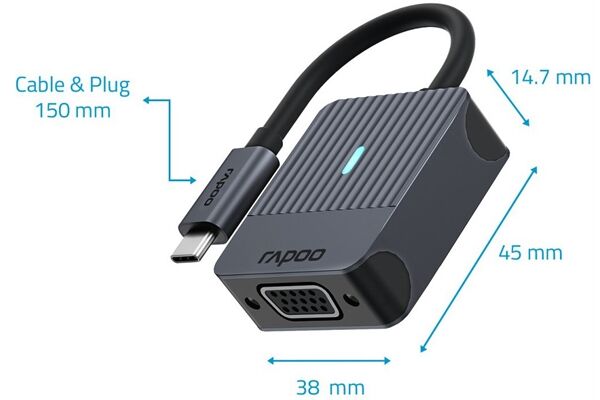 Rapoo USB-C>VGA Adapter