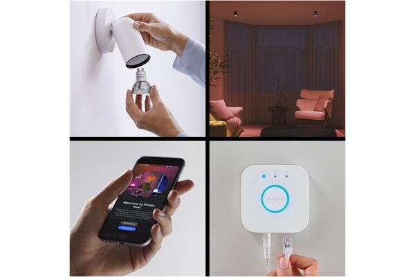 hue White & Col. Amb. GU10 3er