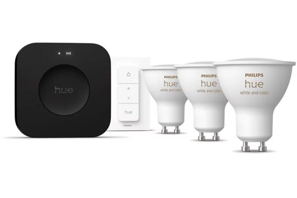 hue White & Col. Amb. GU10 3er