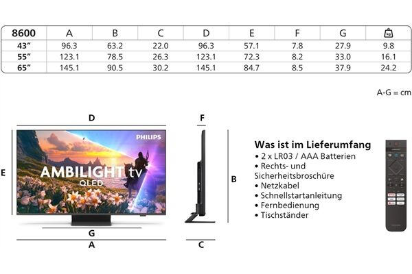 Philips 43PUS8600/12 B-Ware