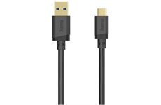 Hama USB-A > USB-C Kabel (0,75m) (schwarz)