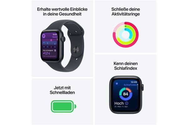 Apple Watch SE 3 (40mm) GPS mit Sportarmband S/M