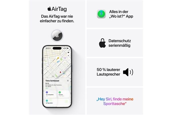 Apple AirTag 4er-Pack 2. Generation