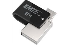 Emtec T260 USB 2.0/Micro-USB (64GB) (schwarz)