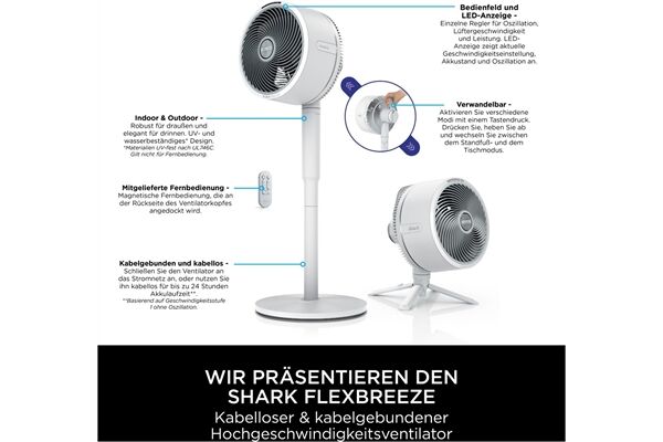 SHARK FA220EU FlexBreeze B-Ware