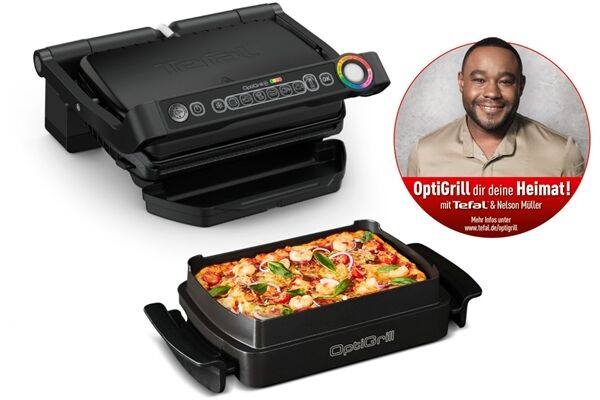 Tefal GC7148 OptiGrill+ Snacking&Bakin Schwarz