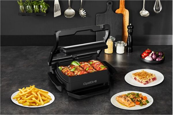 Tefal GC7148 OptiGrill+ Snacking&Bakin Schwarz