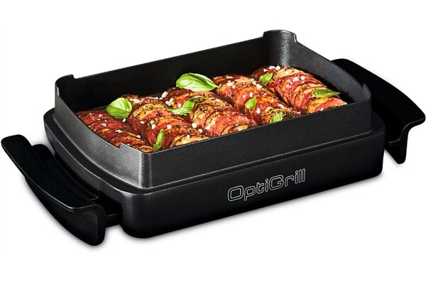 Tefal GC7148 OptiGrill+ Snacking&Bakin Schwarz