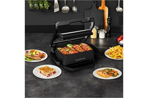 Tefal GC7148 OptiGrill+ Snacking&Bakin Schwarz