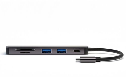 4SMARTS 6in1 USB C>2xUSB 3.0/HDMI/2xReader