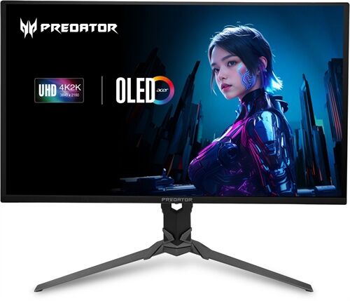 Acer Predator X32 X5 X32X5bmiiphuzx Computerbildschirm 80 cm (31.5") 3840 x 2160 Pixel 4K Ultra HD QD-OLED Touchscreen Schwarz