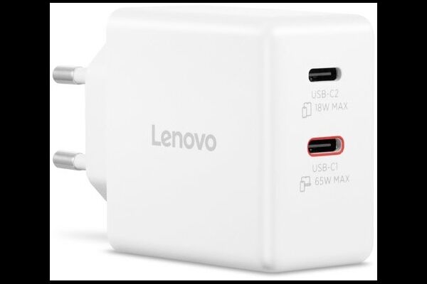 Lenovo Dual USB-C GaN AC Adapter (65W)