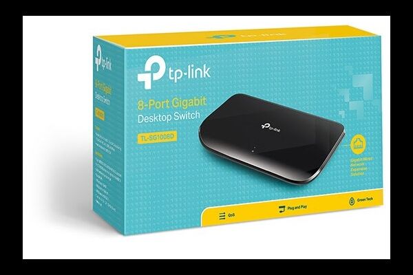TP-Link TL-SG1008D v7 8-Port-Gigabit-Swit Schwar