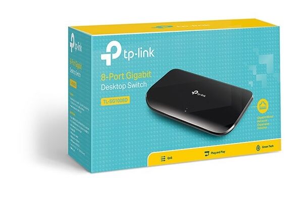 TP-Link TL-SG1008D v7 8-Port-Gigabit-Swit Schwar