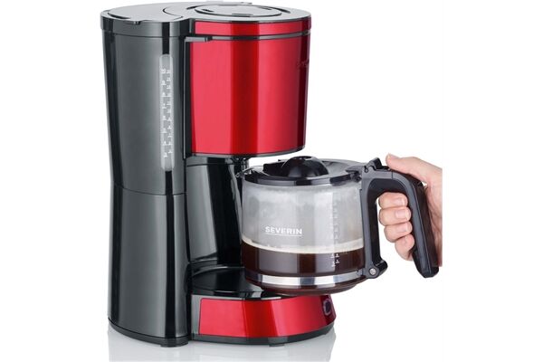 Severin KA 4817 Rotmetallic-Schwarz